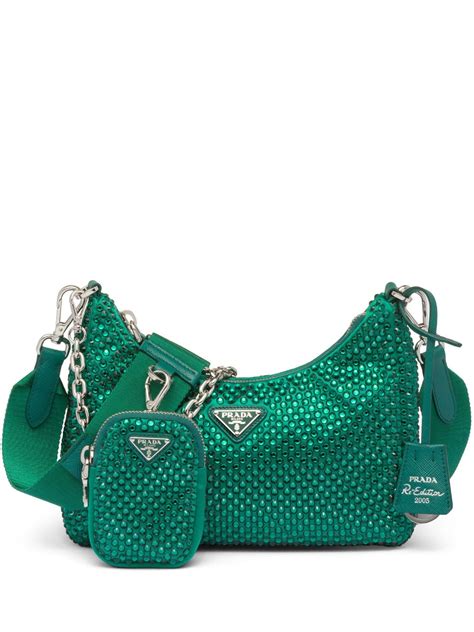 bolsa de cristales prada|farfetch bolsas Prada.